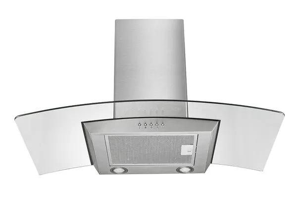 Coifa de Vidro Curvo 90cm, Luz LED e 3 Níveis p/ Fogão 6 Bocas 127v-234w Inox Multilaser - CE063OUT [Reembalado] CE063OUT