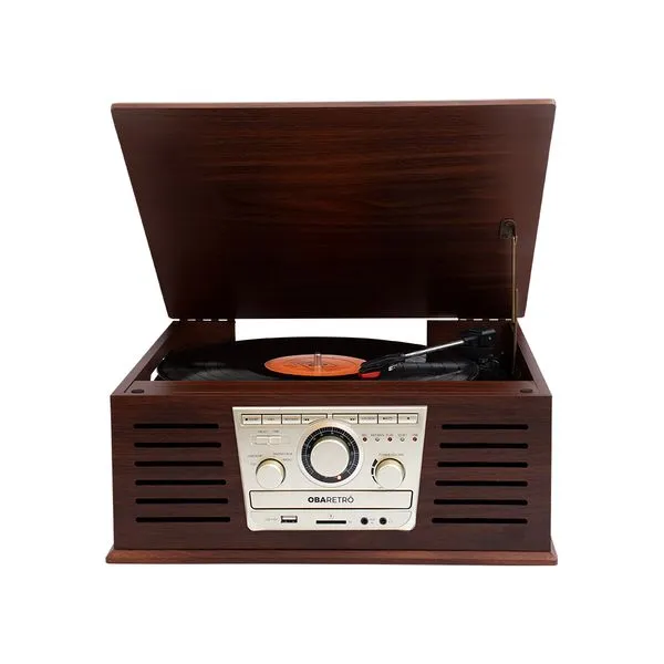 ObaRetrô Vitrola com Bluetooth Obabox - 27592OUT [Reembalado] 27592OUT