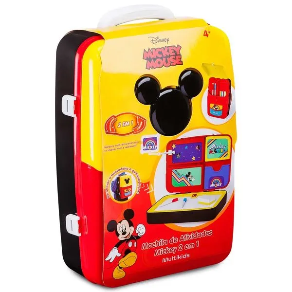 Mochila de Atividades Mickey com Canetinhas e Acessórios Multikids - BR1587OUT [Reembalado] BR1587OUT