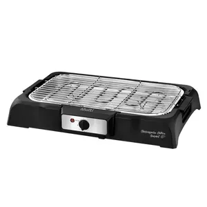 Churrasqueira Elétrica 127v-1800W com Controle de Temperatura Preto com Inox Multi - GO131OUT [Reembalado] GO131OUT
