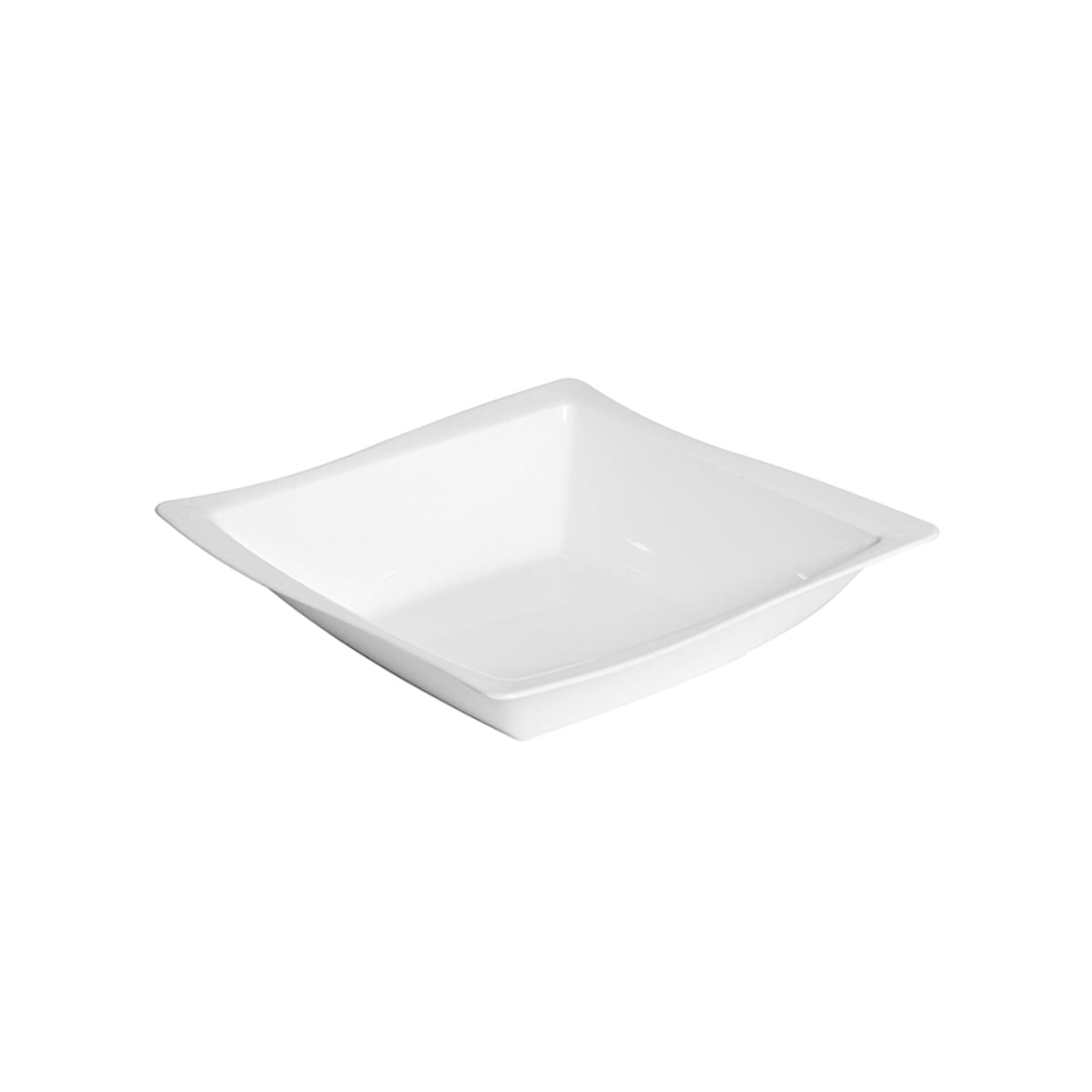 Saladeira Moove Quadrada 25x25 Branca em Polipropileno