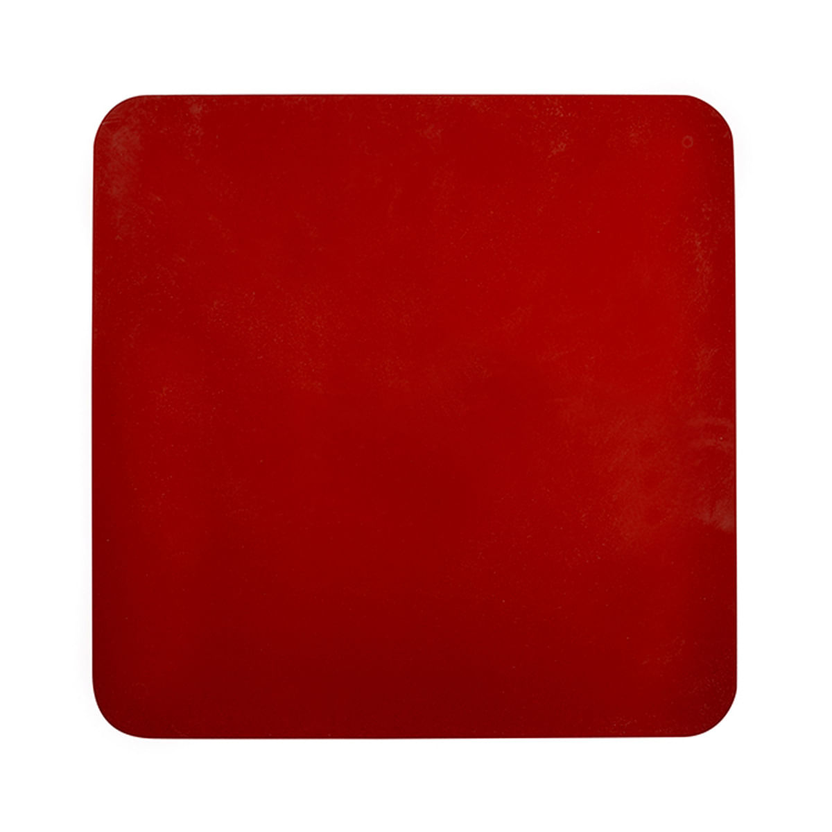 Tapete Culinário Liso Quadrado 34x34 Vermelho em Silicone