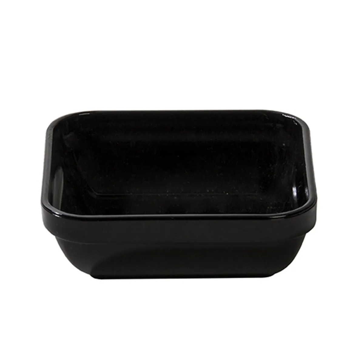 Travessa Cheff Quadrada 250ml Preta em Policarbonato
