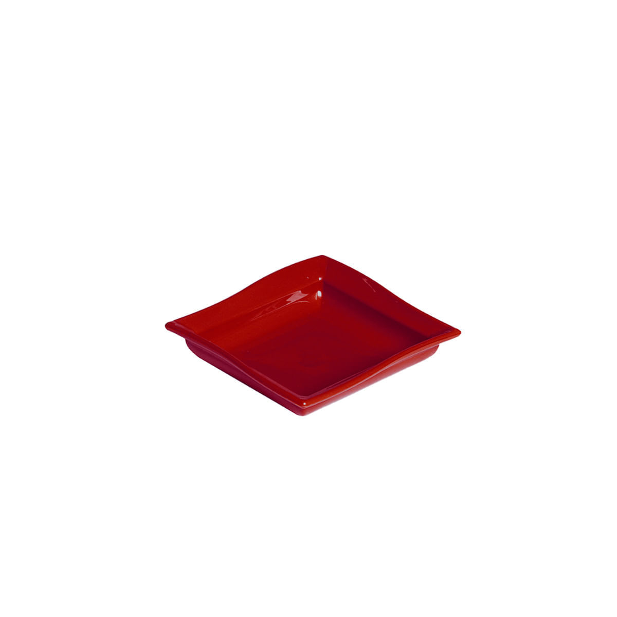 Molheira Moove Quadrada 35ml Vermelha em Policarbonato