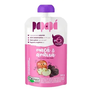 Papinha Papapá Orgânica Maca & Ameixa 100g