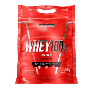 Whey Protein Concentrado Pouch - Integralmédica - 900g - Chocolate
