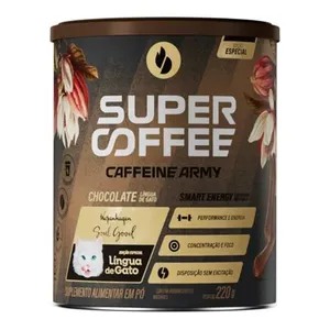 Suplemento Alimentar Caffeine Army Supercoffee Lingua De Gato 220g