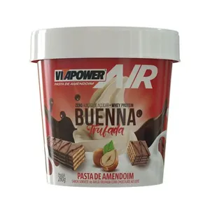 VITAPOWER®: Pasta de Amendoim Sabor Buenna Trufada 280g Pasta de Amendoim com Whey Protein Buenna Trufado 280g - Vitapower