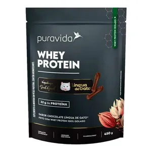 Whey Protein Puravida Sabor Kopenhagen Língua de Gato 450g