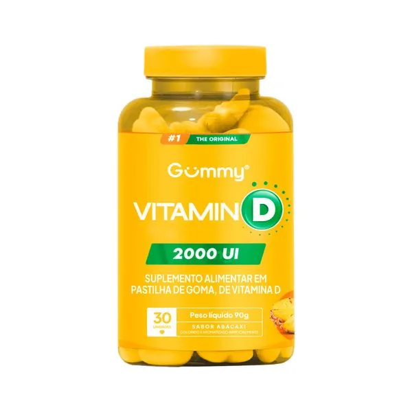 Gummmy Vitamin D Com 30 Gomas 2000ui Abacaxi
