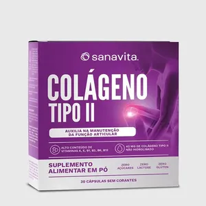 Colágeno Tipo II Sabor Neutro. Display 30 cápsulas | 30 doses
