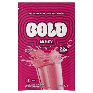 Suplemento Proteico Bold Whey Mousse de Morango 30g em Pó