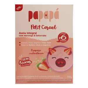 Cereal Infantil Papapá Aveia Morango e Beterraba 170g