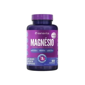 Magnésio Sanavita Tri Complex 60 Cápsulas