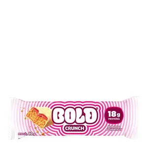 Barra de Proteína Morango & Chantilly Bold Crunch Pacote 60g
