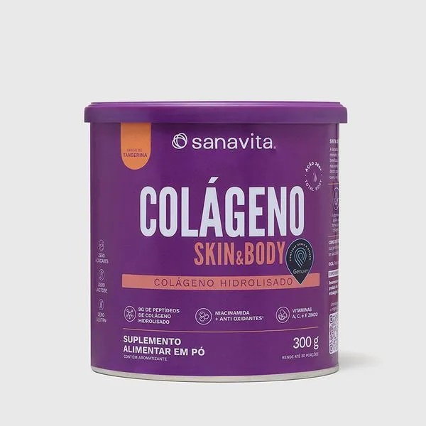 Colágeno Skin & Body 300g Tangerina | 30 doses