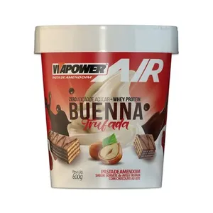 Pasta de Amendoim Vitapower Whey Buenna Trufado 600g