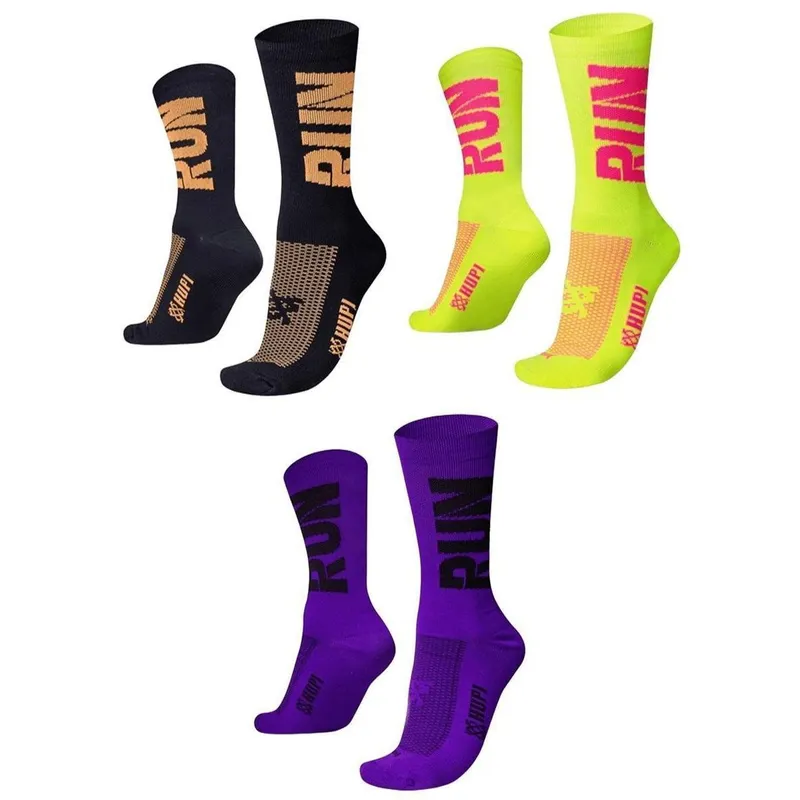 Kit 3 Pares Meia HUPI RUN Corrida Esportiva 36-42 Cano Médio