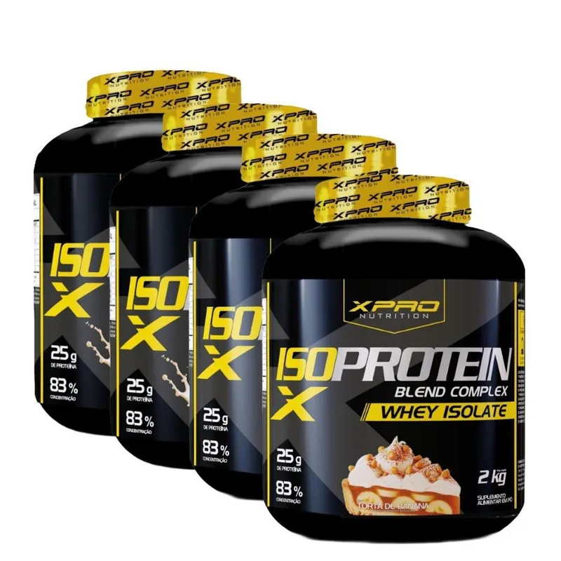 Kit 4x Whey Isso Blend CompleX Protein 2Kg - XPRO