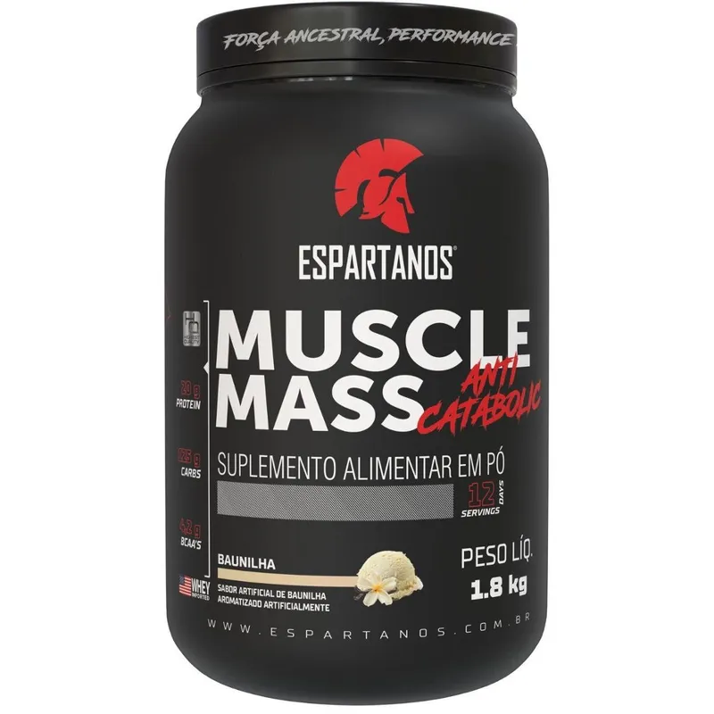Muscle Mass Hipercalórico 1,8kg - Espartanos