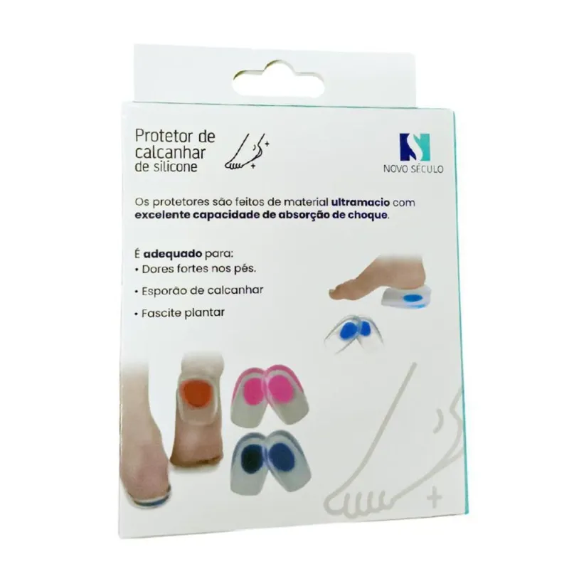Calcanheira De Silicone Ortopédica Meia Palmilha S4421