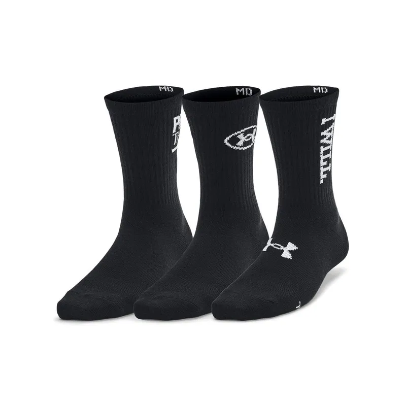 Meia Under Armour Essential Feminina - Pacote com 3 Pares 35-40 Preto