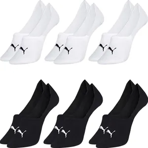 Kit 6 Pares Meias Puma Soquete Invisível Academia Masculina Feminina Esportiva Cano Baixo Original