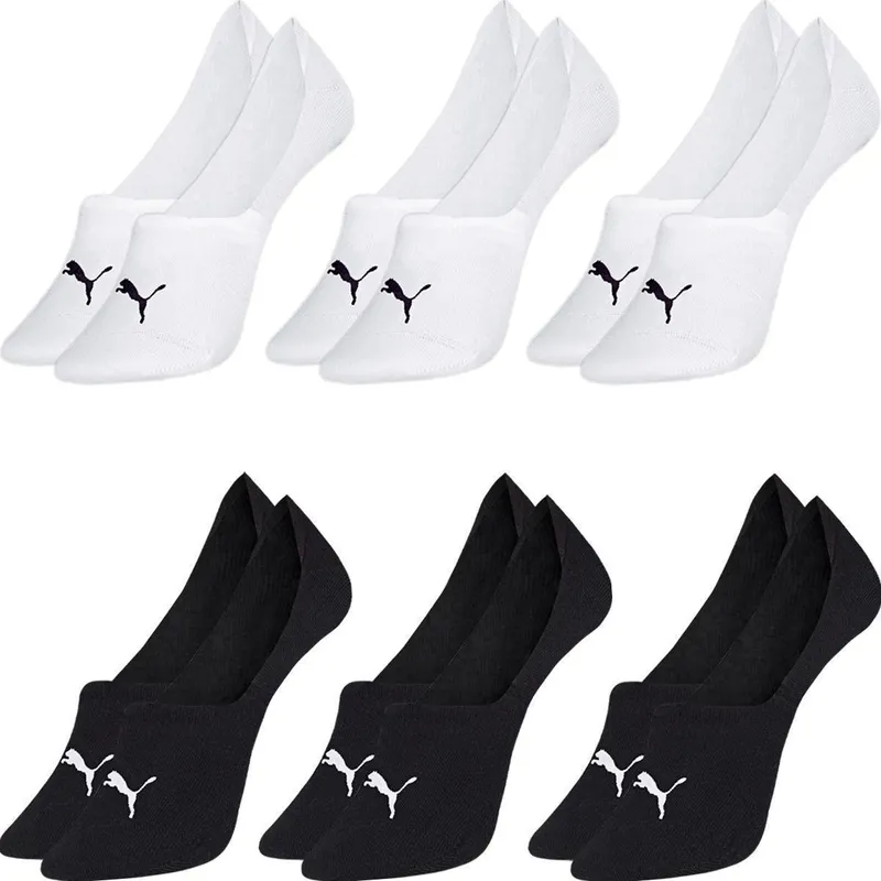 Kit 6 Pares Meias Puma Soquete Invisível Academia Masculina Feminina Esportiva Cano Baixo Original