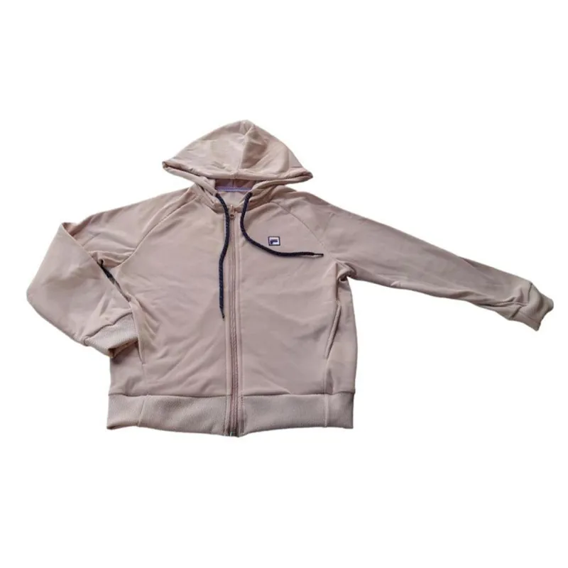 Agasalho Feminino Juvenil Fila Rose Capuz + Calça Bolsos Kit