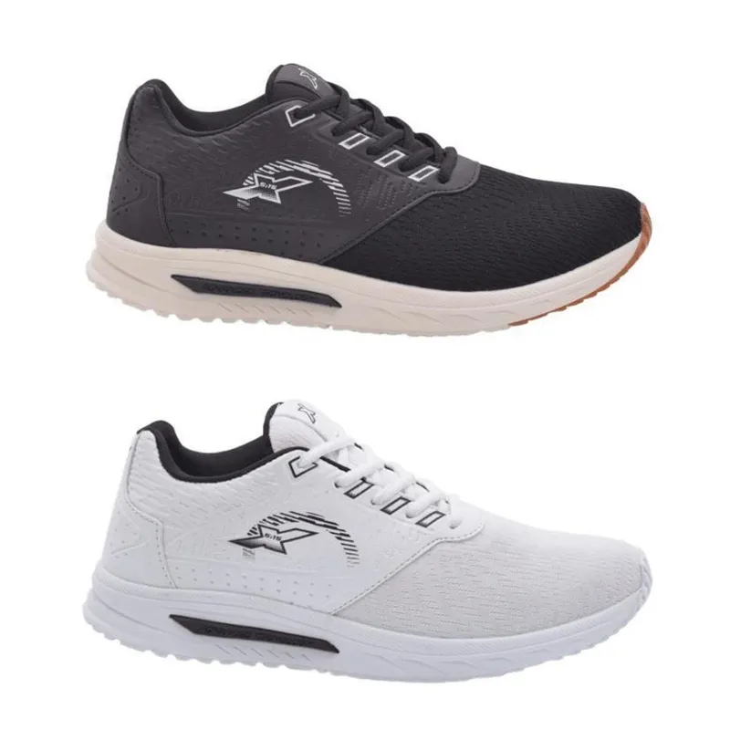 Kit 2 Pares Tênis Masculino Caminhada Corrida Esporte Dia a Dia Cadarço
