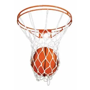 Aro de Basquete Oficial (Branco) e Bola Basquete Nº07 Kaemy