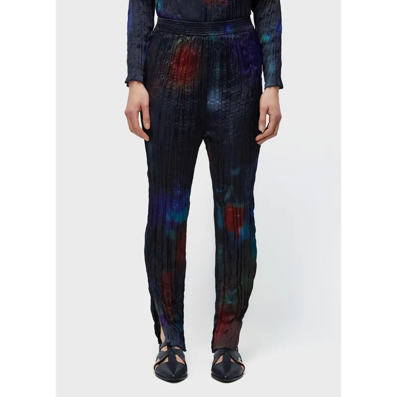 Calça wrinckled satin rose blur double OSKLEN