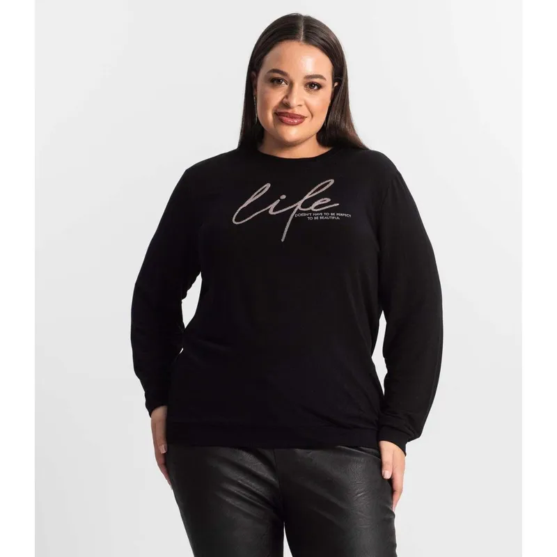 Blusão Feminino Plus Size Secret Glam