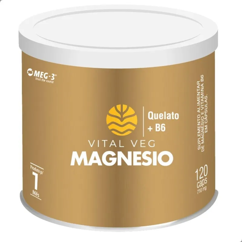Vital Veg Magnésio 120 Cápsulas Vitamínico Vital Atman