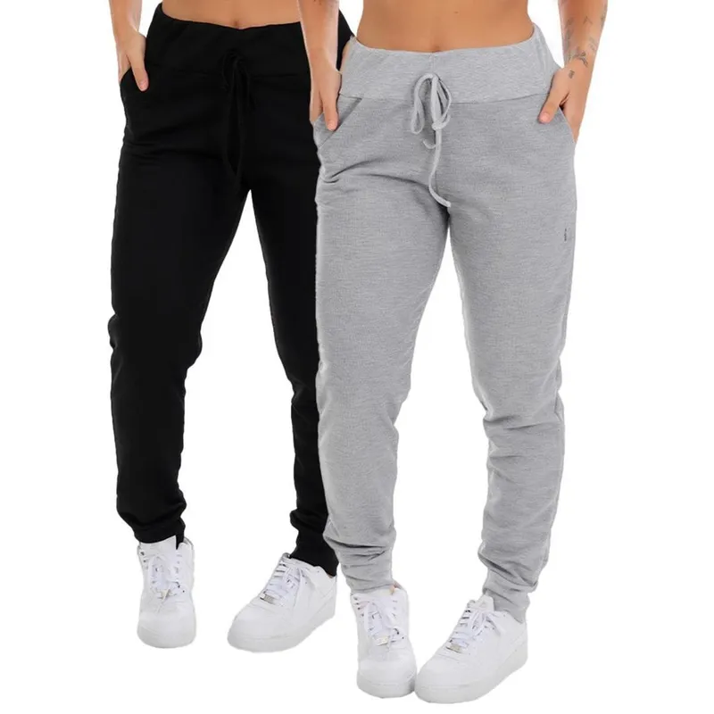 Kit 2 Calça De Moletom Com Bolso Frishop Feminina Adulto