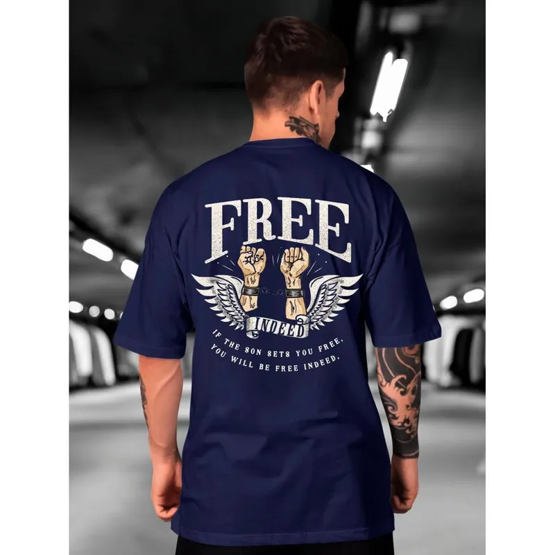 Camiseta Masculina Oversized Free lançamento Methodic