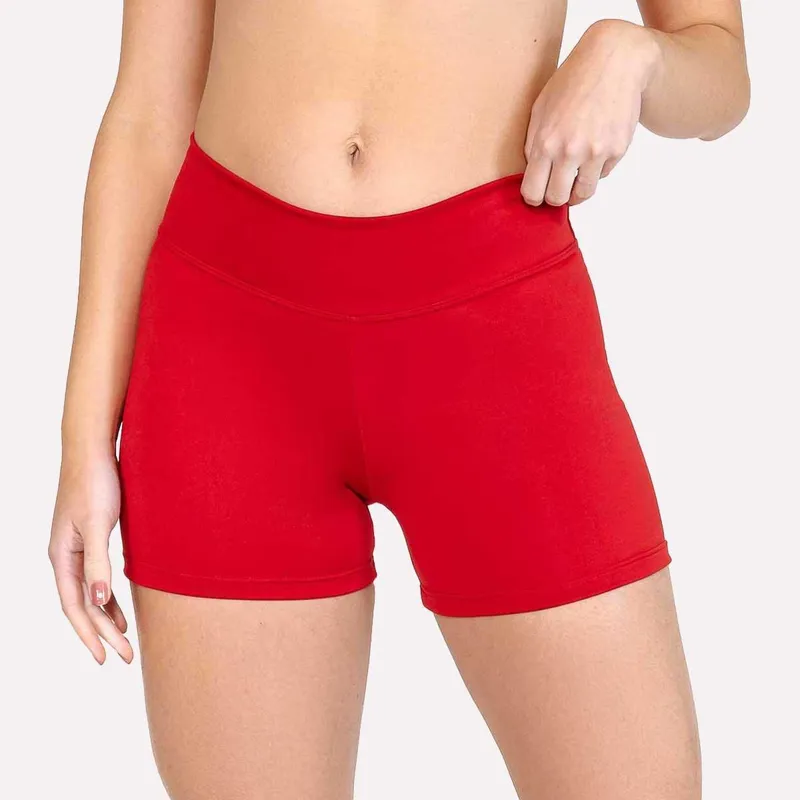 Short Dyeu Modas Curto Cós Alto Fitness Feminino Confort