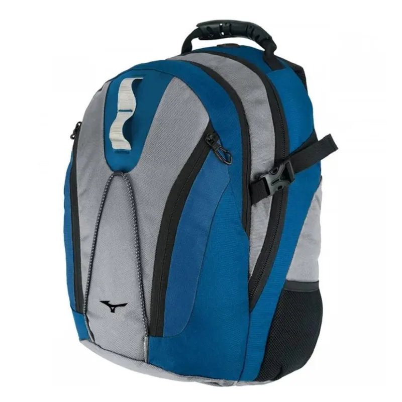 Mochila Mizuno Nirvana IV New Cinza Claro e Azul Snorkel - Unissex