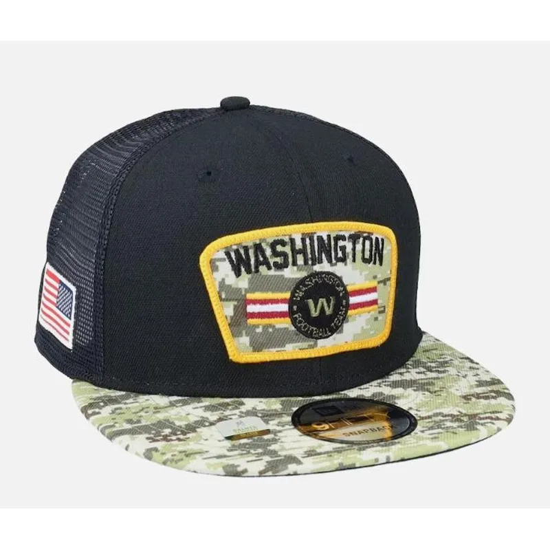 BONÉ NEW ERA 950 WASHINGTON COMMANDERS SALUTE TO SERVICE NFP22BON277 PRETO VERDE CAMO