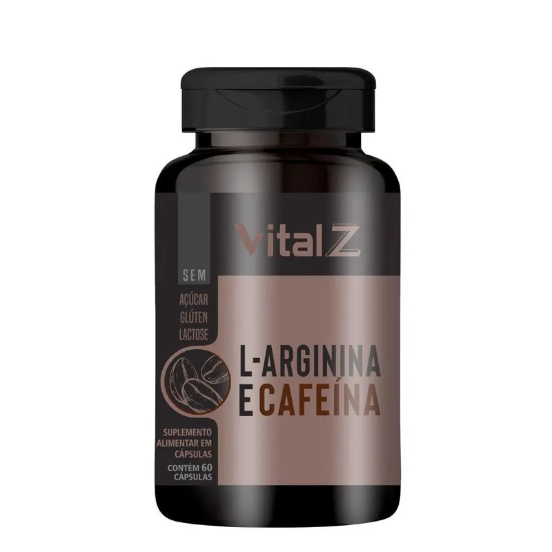 L-Arginina + Cafeína - 60 Cápsulas