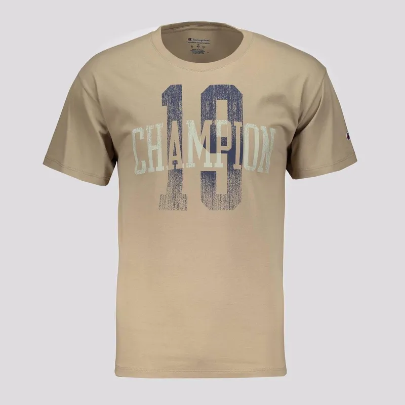 Camiseta Champion College 19 Bege