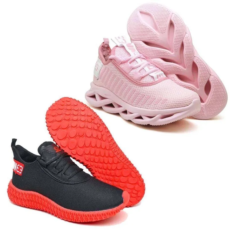 Tênis Feminino Esportivo Caminhada 2 Pares Modelos Diferentes