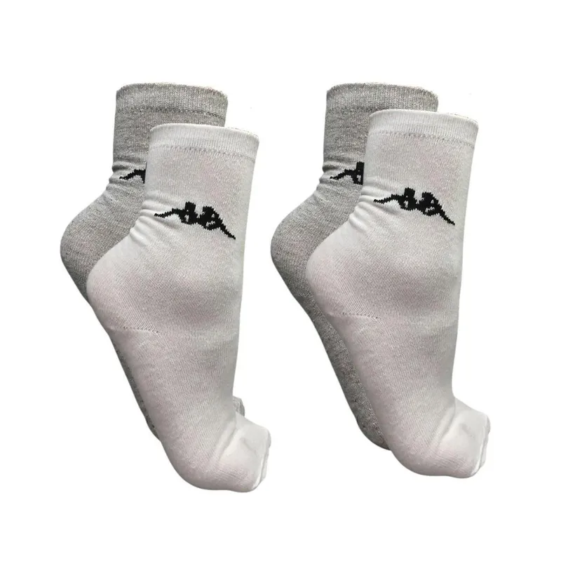 KIT 2 PARES MEIA CASUAL ALGODÃO KAPPA CANO LONGO TAM 34-39