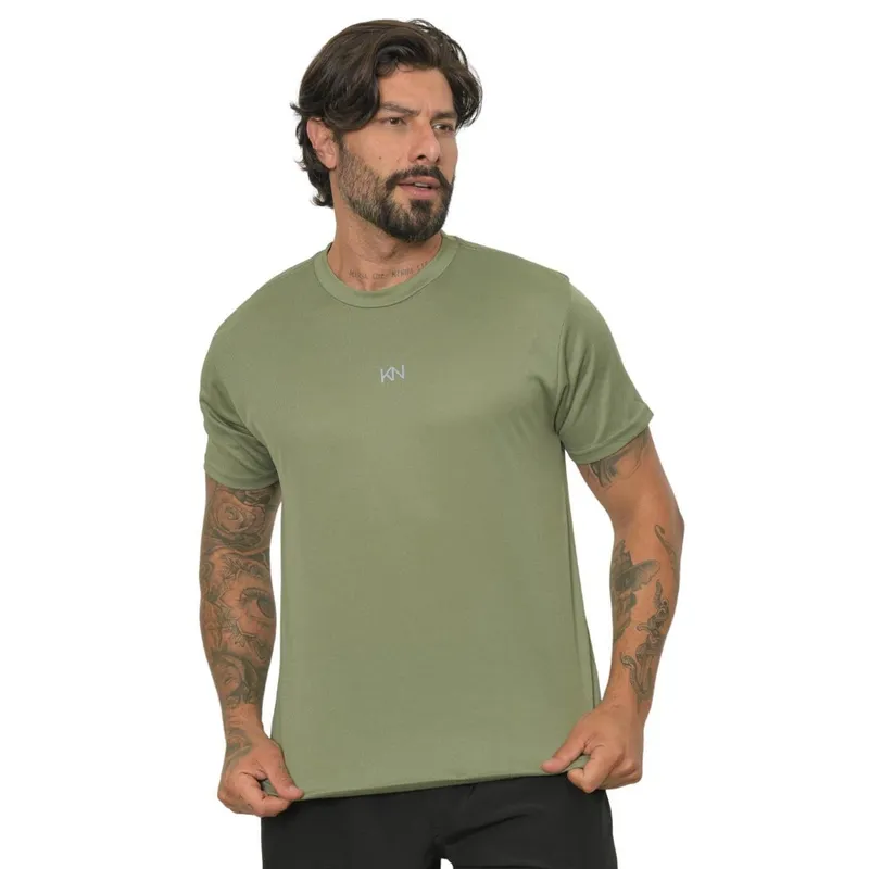 Camiseta Respirável Masculina Manga Curta Para Esportes