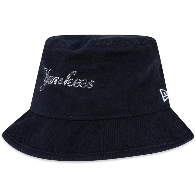 Chapeu New Era Bucket Mlb New York Yankees Script Feminino