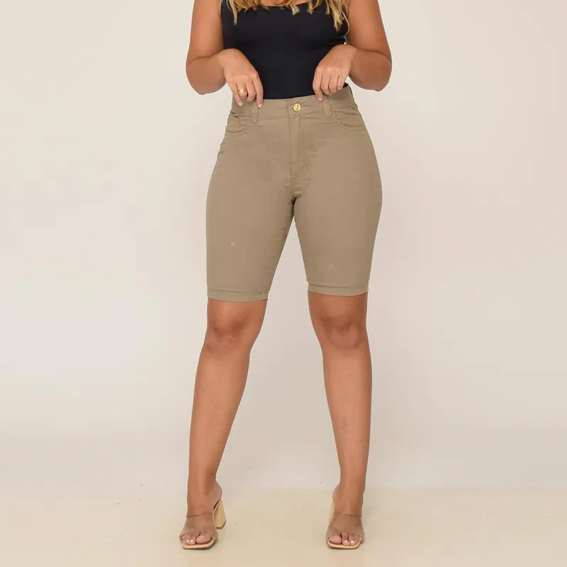 Bermuda Short Feminino Sarja Elastano 7883