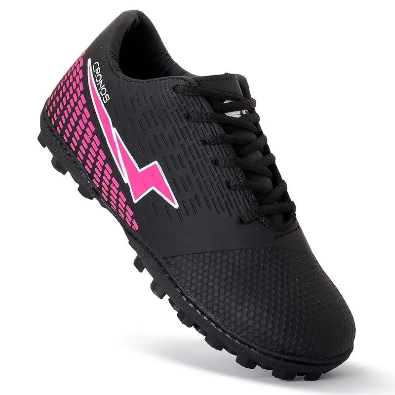 Chuteira Society Masculina Cronos Dynamics Futebol Gramado Sintético