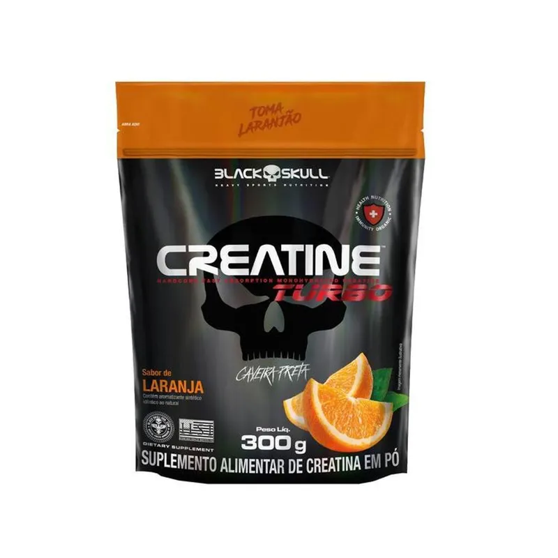 Creatina Turbo Sachê com 300g - Black Skull