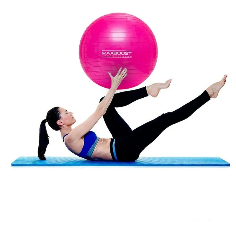 Bola de Ginástica Pilates 55 cm Maxboost Resistente Fitness Academia Treino