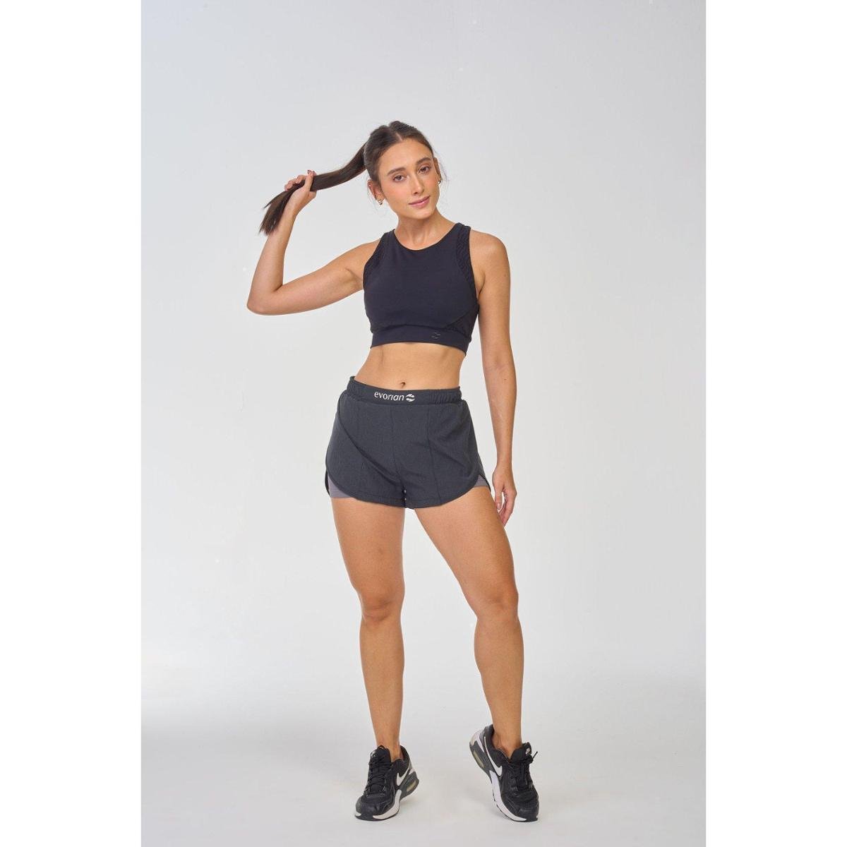 Short Duplo Feminino 2 em 1 Fitness Essential